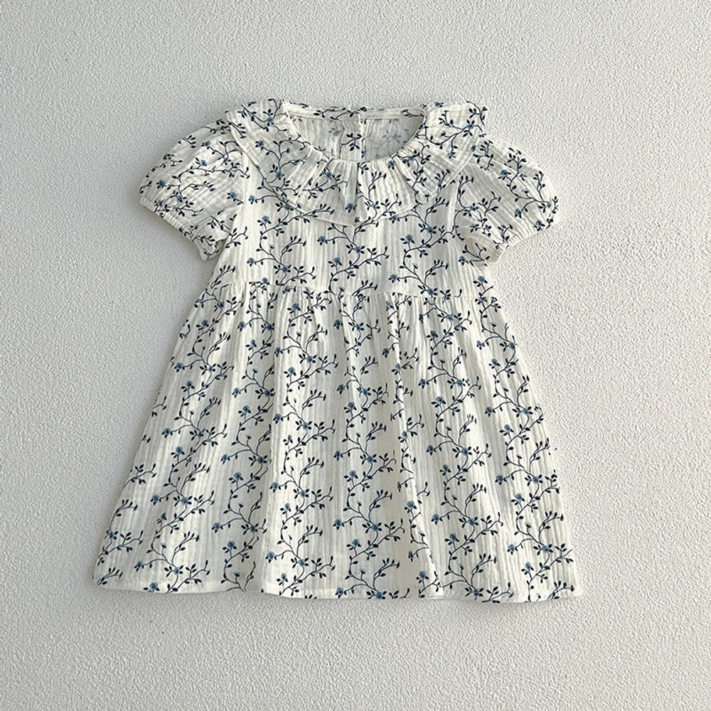 MyKids-USA® Baby Kids Girls Vine Pattern bodysuit And Girls’ Dress – Princess Sister Matching Set
