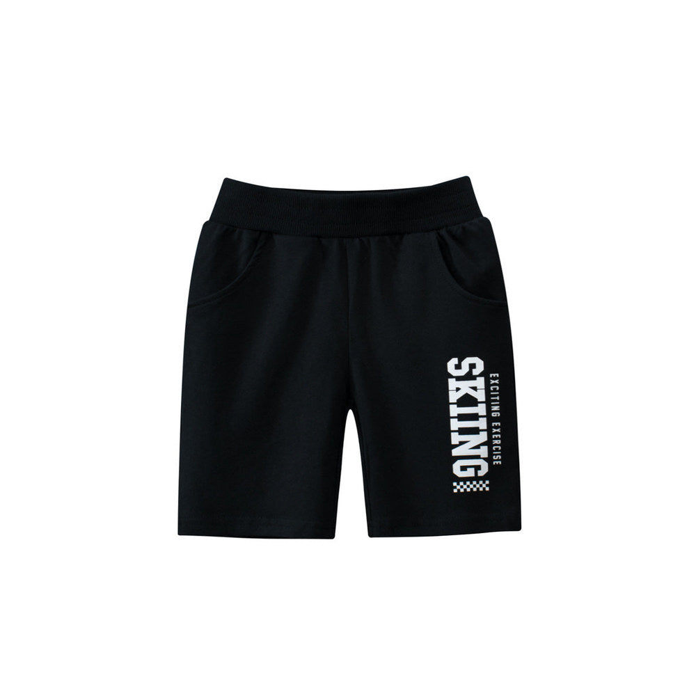 MyKids-USA® Boys Letters Print Soft Casual Style Shorts