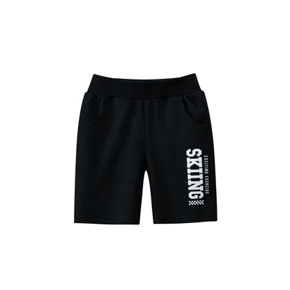 MyKids-USA® Boys Letters Print Soft Casual Style Shorts
