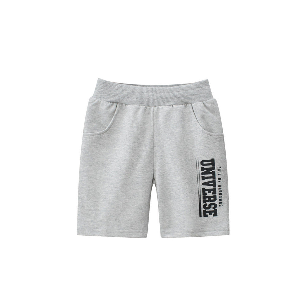 MyKids-USA® Boys Letters Print Soft Casual Style Shorts