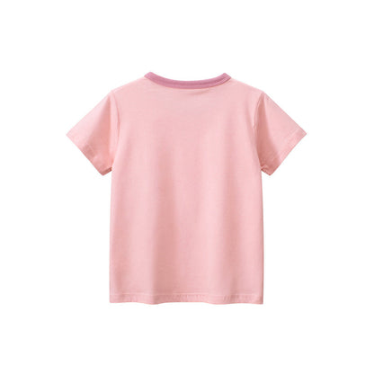 MyKids-USA® Rabbit Dancer Printing Girls’ T-Shirt In European And American Style For