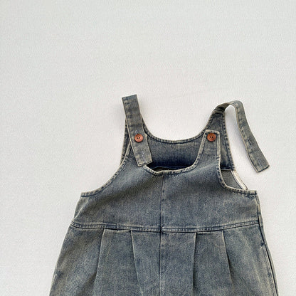 MyKids-USA® Unisex Solid Overall Cowboy