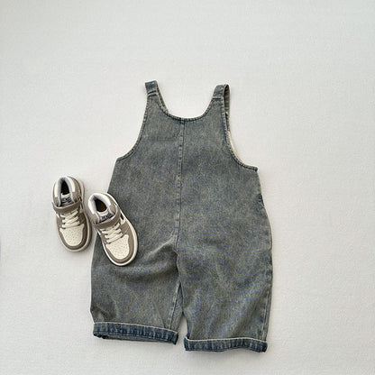 MyKids-USA® Unisex Solid Overall Cowboy