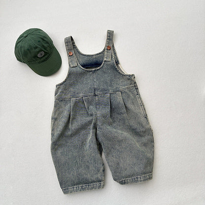 MyKids-USA® Unisex Solid Overall Cowboy
