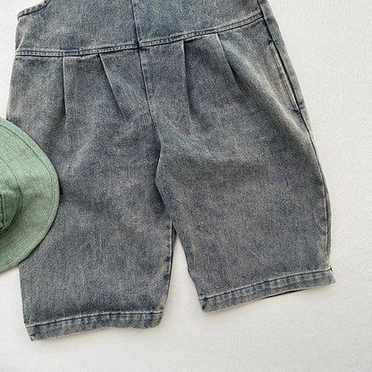 MyKids-USA® Unisex Solid Overall Cowboy