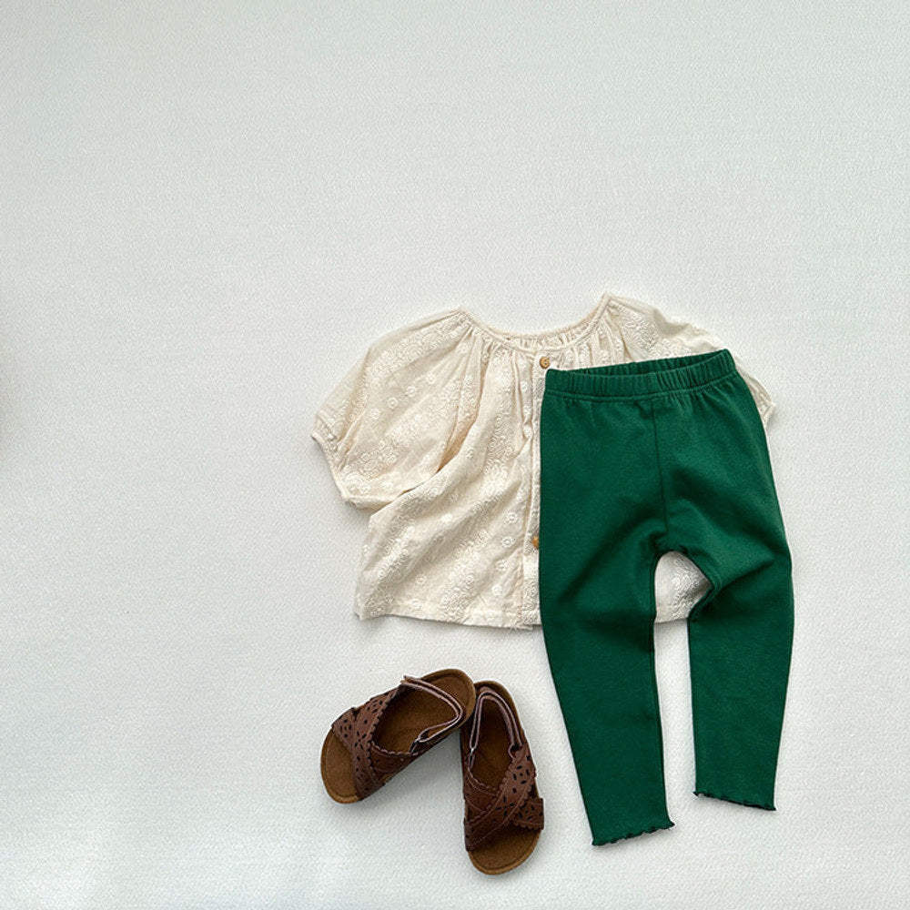 MyKids-USA Children's Solid Color Leggings Girls Kindergarten Trousers