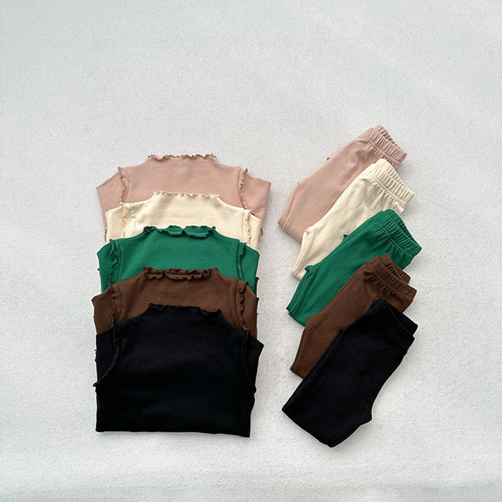 MyKids-USA Children's Solid Color Leggings Girls Kindergarten Trousers