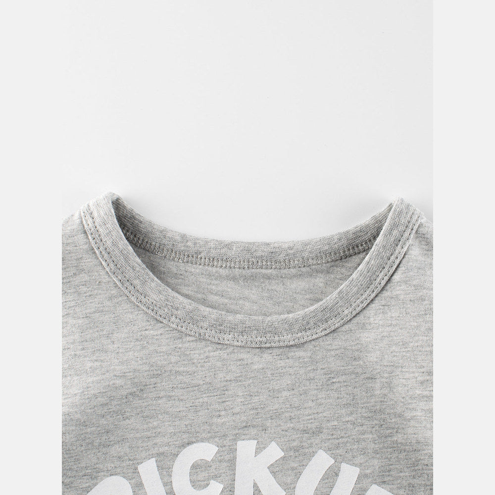 MyKids-USA® Boys’ Pick-Up Truck Print T-Shirt In European And American Style