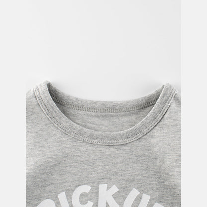 MyKids-USA® Boys’ Pick-Up Truck Print T-Shirt In European And American Style