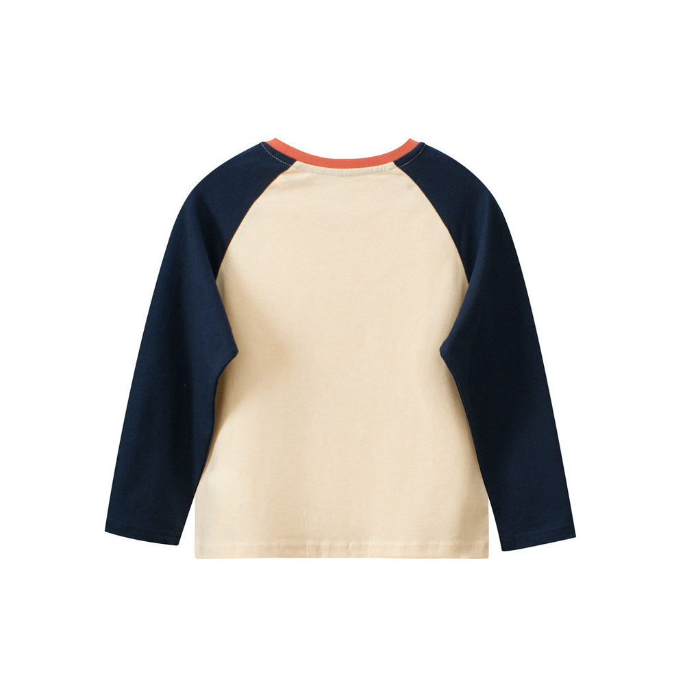MyKids-USA® Baby Kids Boys Cartoon And Letters Printing Crew Neck Long Sleeves Pullover