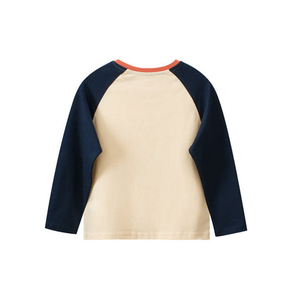 MyKids-USA® Baby Kids Boys Cartoon And Letters Printing Crew Neck Long Sleeves Pullover