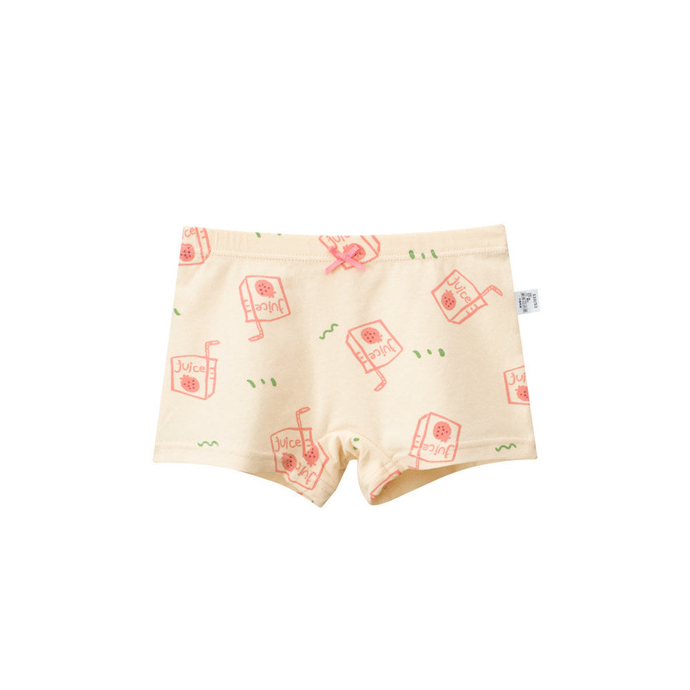 MyKids-USA® Girls’ Cartoon Printed Boxer Shorts Breathable Underwear Set