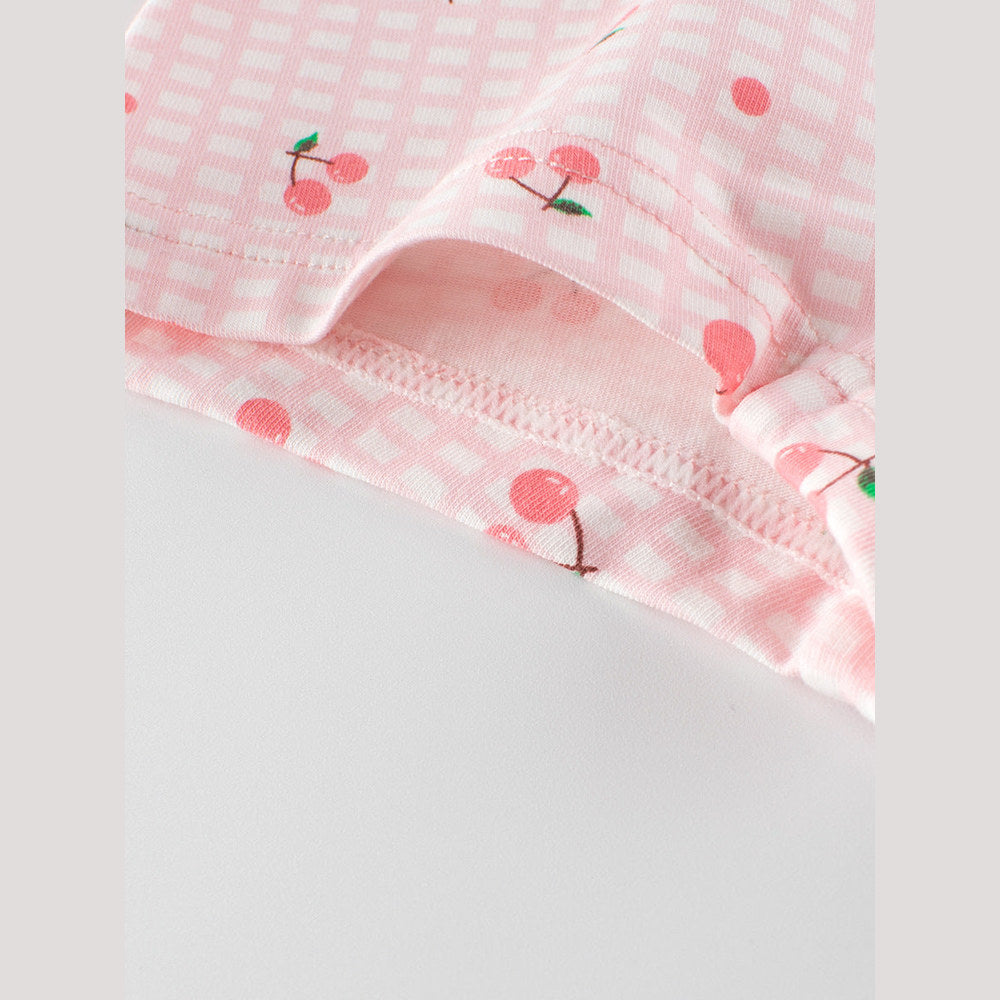 MyKids-USA® Girls’ Cartoon Printed Boxer Shorts Breathable Underwear Set