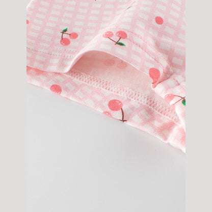 MyKids-USA® Girls’ Cartoon Printed Boxer Shorts Breathable Underwear Set