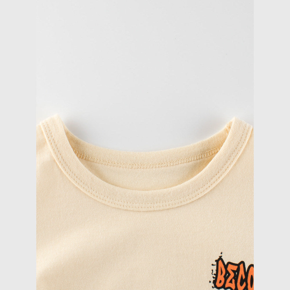 MyKids-USA® Teddy Bear Cartoon Print Girls’ T-Shirt In European And American Style
