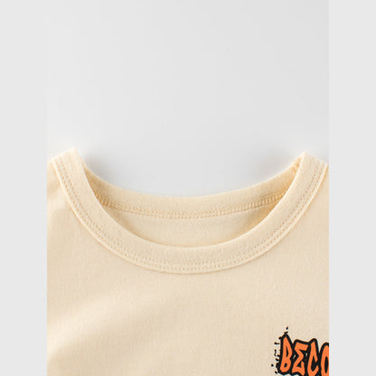 MyKids-USA® Teddy Bear Cartoon Print Girls’ T-Shirt In European And American Style
