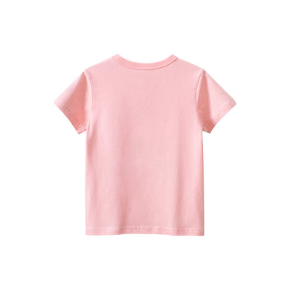 MyKids-USA® Letters Print Girls’ T-Shirt In European And American Style