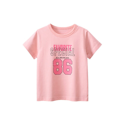 MyKids-USA® Letters Print Girls’ T-Shirt In European And American Style
