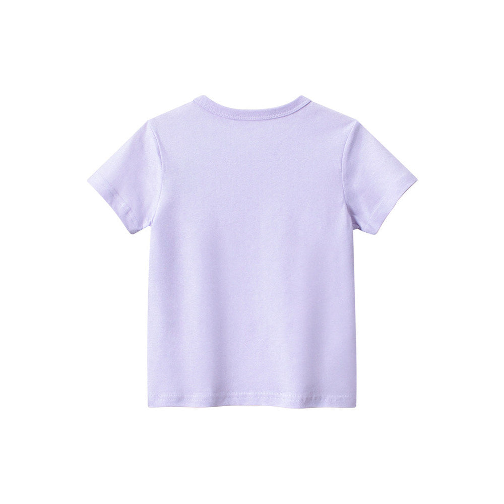 MyKids-USA® Cartoon Rainbow Cloud Print Girls’ T-Shirt In European And American Style