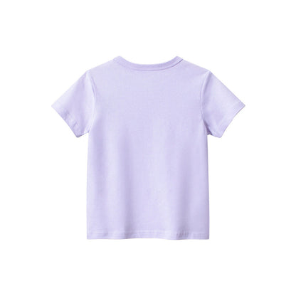MyKids-USA® Cartoon Rainbow Cloud Print Girls’ T-Shirt In European And American Style