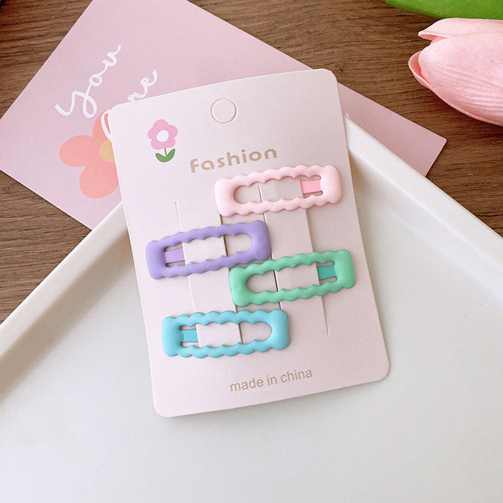 MyKids-USA® Collection Of 4 Versatile Hollow-Out Hair Clips