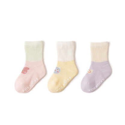 MyKids-USA® Baby Unisex Breathable Animals Cartoon Patchwork Socks Set