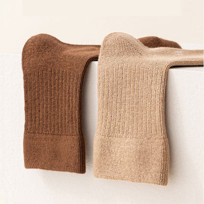 MyKids-USA® Kids Breathable Solid Color Mid-Calf Socks Set