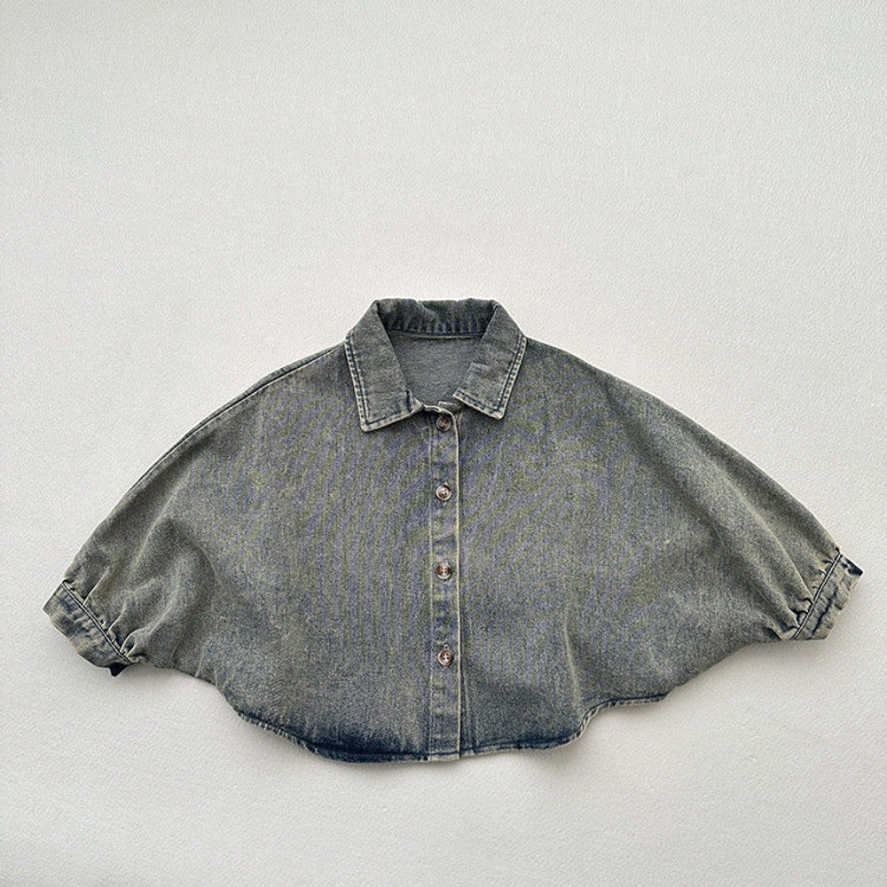 MyKids-USA® Unisex Relaxed Oversized Denim Cardigan Jacket