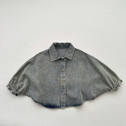 MyKids-USA® Unisex Relaxed Oversized Denim Cardigan Jacket