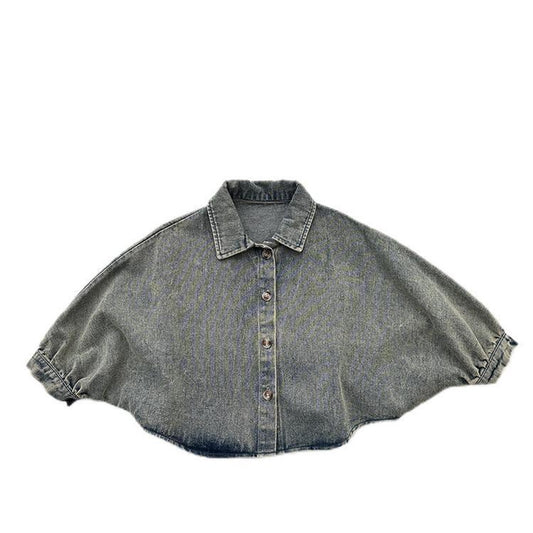 MyKids-USA® Unisex Relaxed Oversized Denim Cardigan Jacket