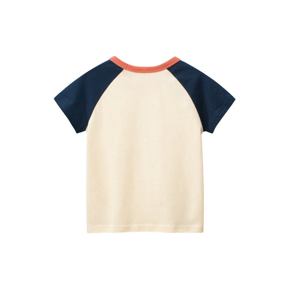 MyKids-USA® Cartoon Print Girls’ T-Shirt In European And American Style
