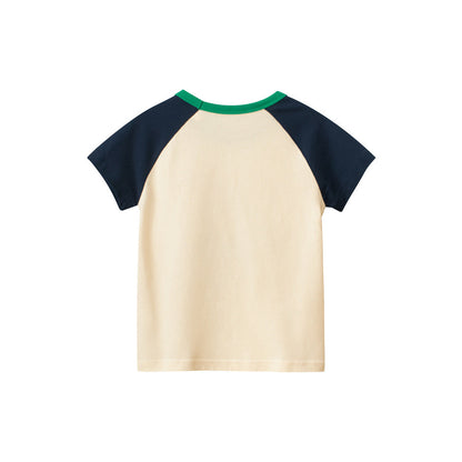 MyKids-USA® Cartoon Print Girls’ T-Shirt In European And American Style