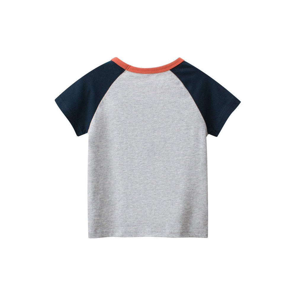 MyKids-USA® Teddy Bear Logo Girls’ T-Shirt In European And American Style