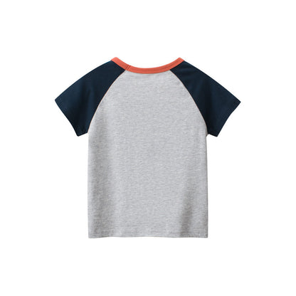 MyKids-USA® Teddy Bear Logo Girls’ T-Shirt In European And American Style