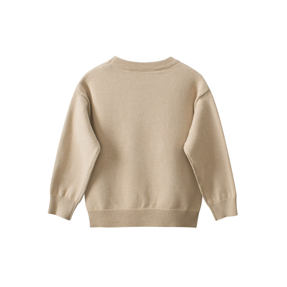 MyKids-USA® Baby Girls Kids Cute Animals Pattern Crew Neck Long Sleeves Knit Sweatshirt