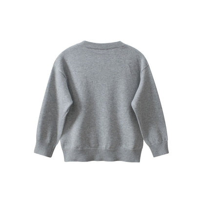 MyKids-USA® Baby Girls Kids Cute Animals Pattern Crew Neck Long Sleeves Knit Sweatshirt
