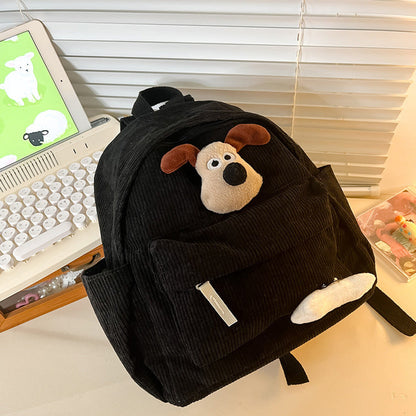MyKids-USA® Adorable Cartoon Dog Plush Backpack For Kindergarten Kids