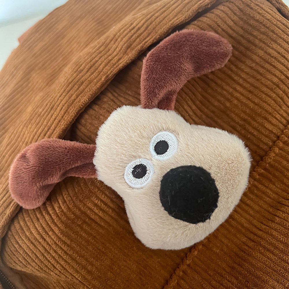 MyKids-USA® Adorable Cartoon Dog Plush Backpack For Kindergarten Kids