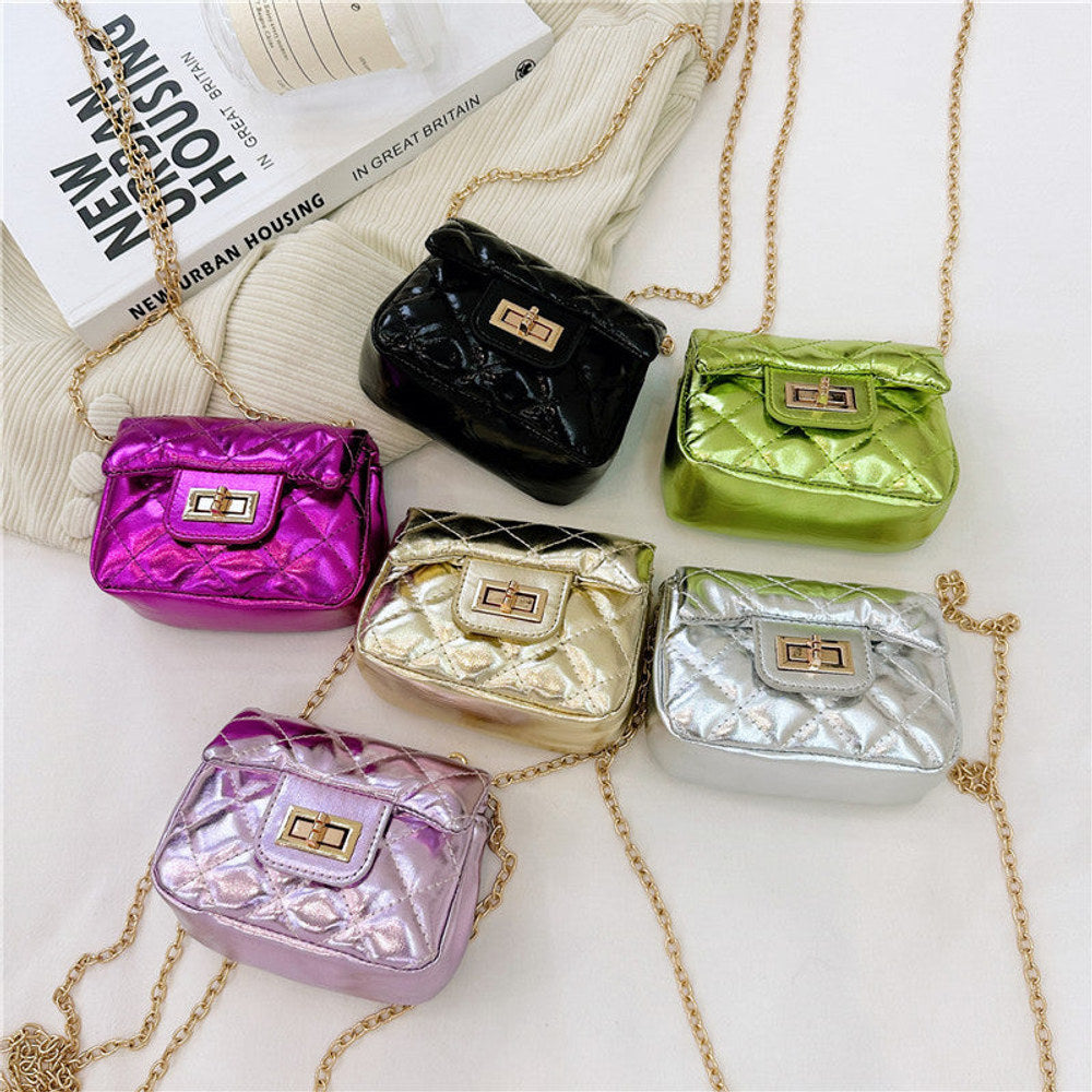 MyKids-USA® Fashionable Mini Carry-On Girls Portable PU Crossbody Handbag