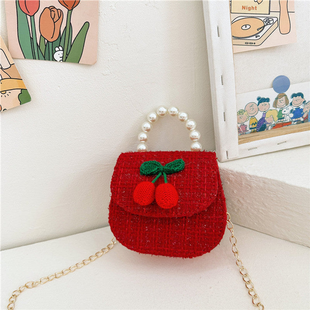 MyKids-USA® Stylish And Versatile Carry-On Girls Portable Red Crossbody Handbag