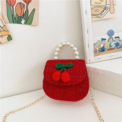 MyKids-USA® Stylish And Versatile Carry-On Girls Portable Red Crossbody Handbag
