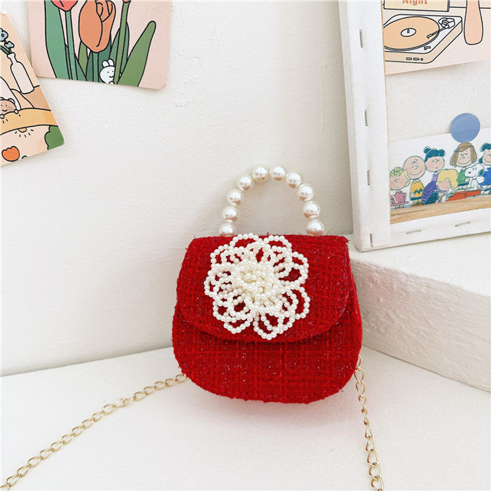 MyKids-USA® Stylish And Versatile Carry-On Girls Portable Red Crossbody Handbag