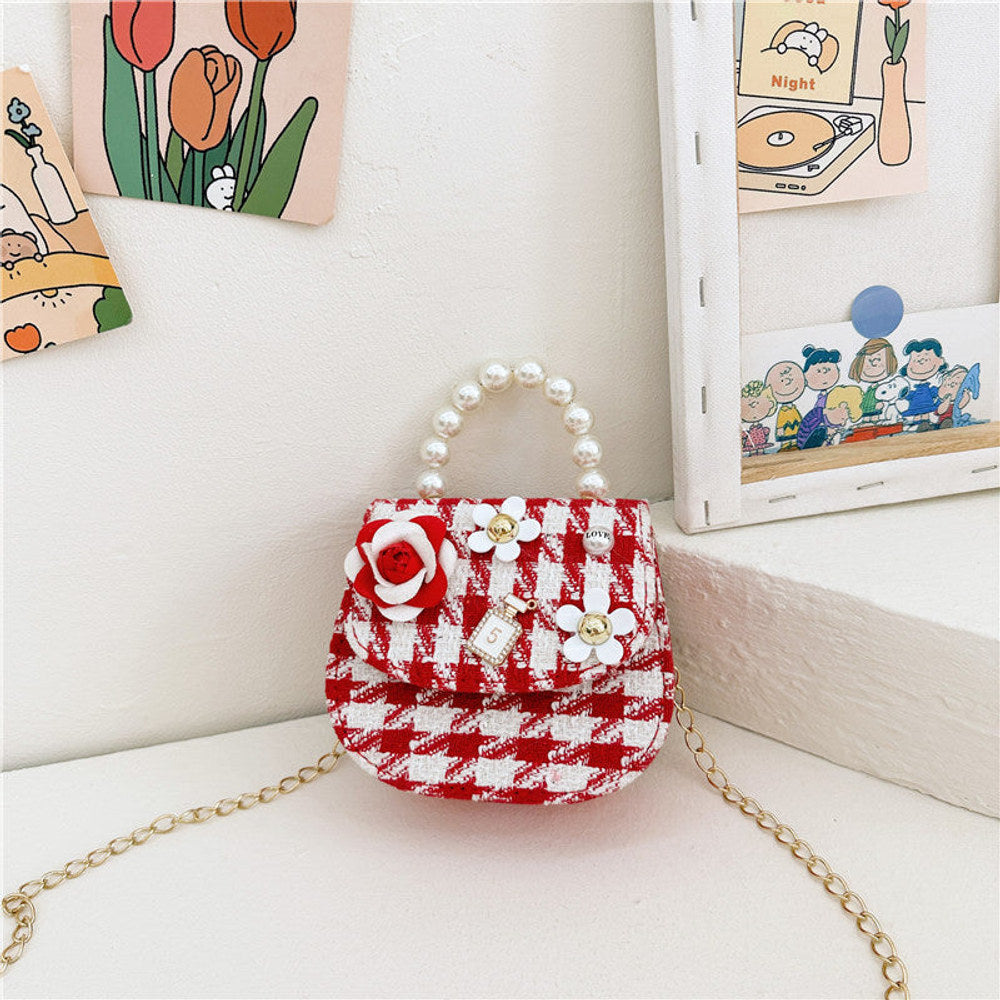 MyKids-USA® Stylish And Versatile Carry-On Girls Portable Red Crossbody Handbag