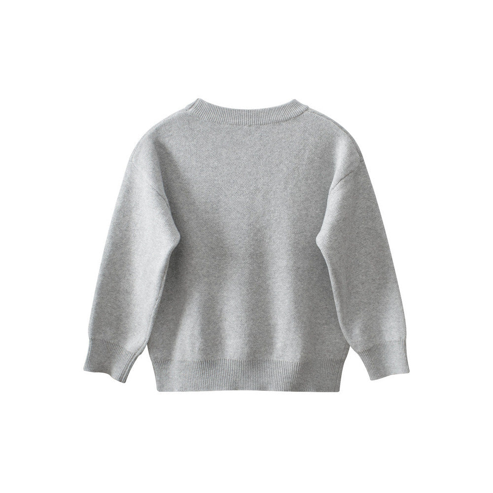 MyKids-USA® Baby Boy Kids Panda Pattern Crew Neck Long Sleeves Knitwear Pullover