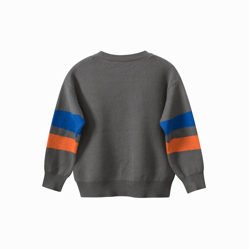 MyKids-USA® Baby Boy Kids Dinosaur Pattern Crew Neck Long Sleeves Knitwear Pullover