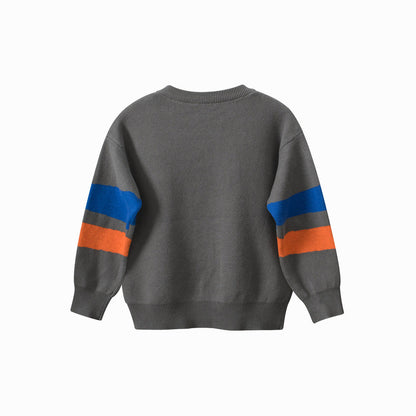 MyKids-USA® Baby Boy Kids Dinosaur Pattern Crew Neck Long Sleeves Knitwear Pullover