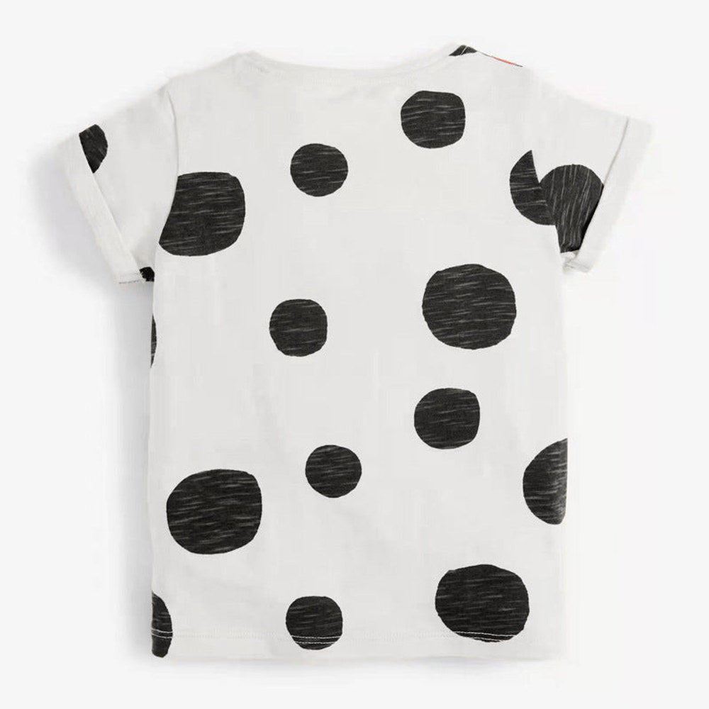 MyKids-USA® Girls’ Bee Pattern Polka Dots T-Shirt In European And American Style