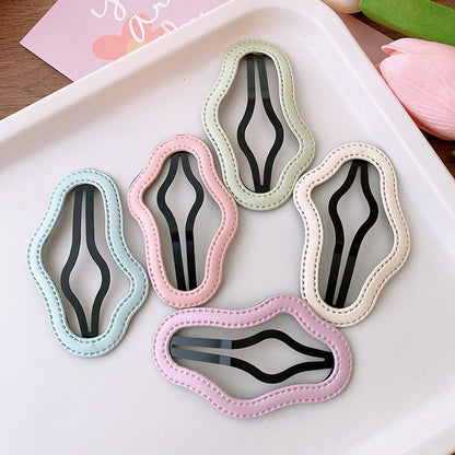 MyKids-USA® Of 5 Candy-Colored Hollow Out Star/Cloud Shaped Hair Clips
