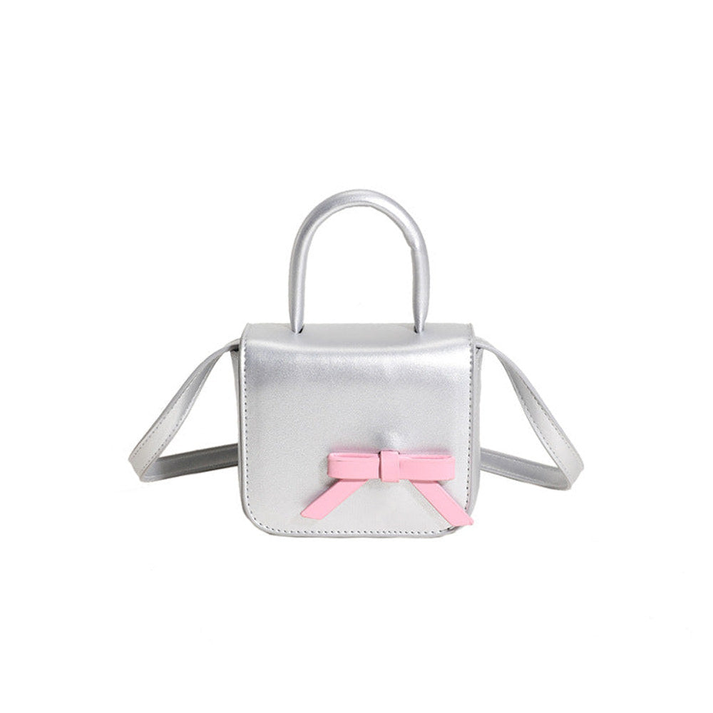 MyKids-USA® Stylish Creative Carry-On Girls’ Portable Mini Bow Princess Crossbody Handbag