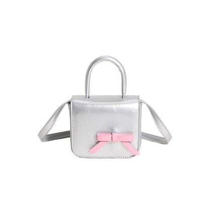 MyKids-USA® Stylish Creative Carry-On Girls’ Portable Mini Bow Princess Crossbody Handbag